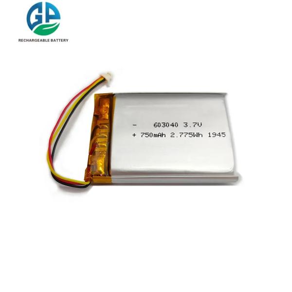 Ul Model 603040 Lithium Polymer Battery Pack 1s2p 3.7v 1500mah