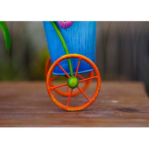 Украшение цветочного горшка украшения сада цветочного горшка велосипеда металла простое