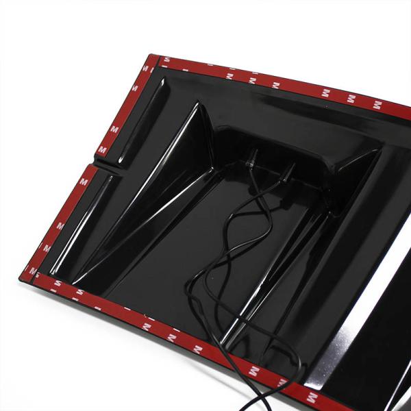 4x4 Car Accessories With Led Light Matte Black Top Cover Front Car Roof Spoiler