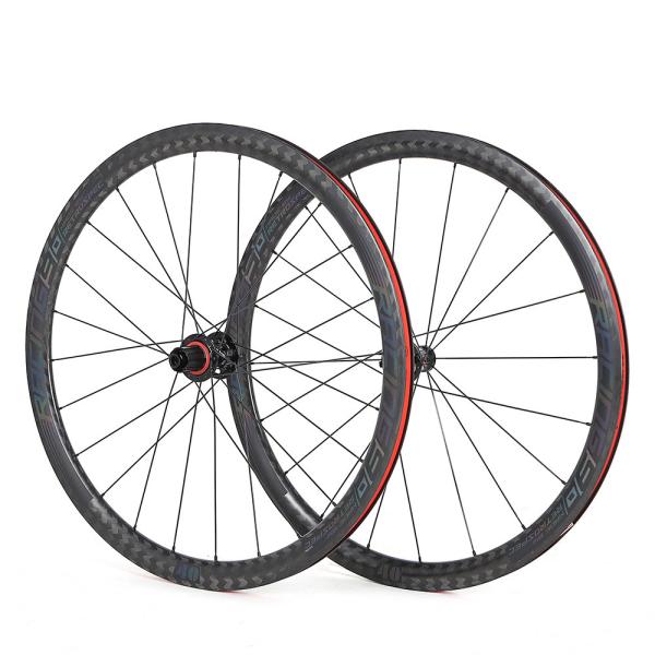 TWITTER 700C Carbon Road Bike Wheelset 40mm Depth With Disc Brake