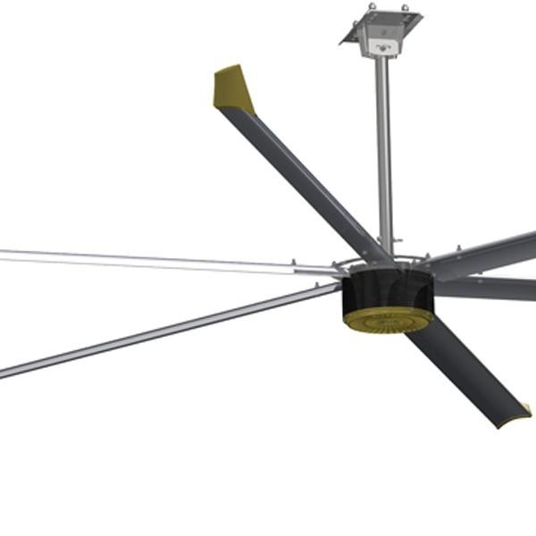 0.6KW Cooling Function Energy 4.2M PMSM HVLS Ceiling Fans for Air Cooling in Restaurant and Food Court Center Cooling Exhuast