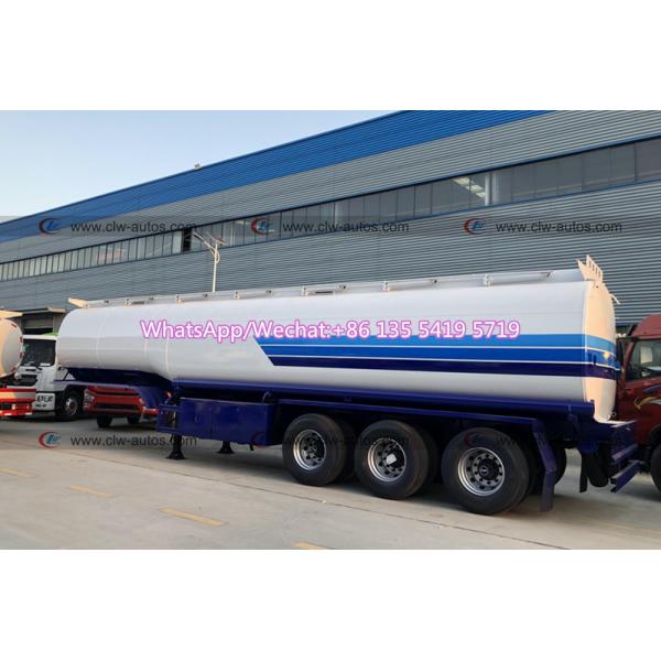 45m3 Tri Axle Q235 Carbon Steel Fuel Truck Trailer
