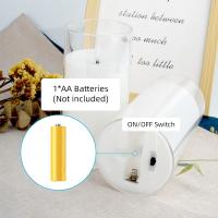 Pillar LED Candela Velas eletrônicas com controle remoto Bateria Alimentada Iluminação sem chama Cintilante
