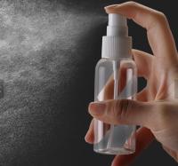 garrafa plástica redonda vazia do pulverizador do espaço livre de 50ml 100ml PETG para cuidados com a pele