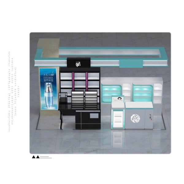 Various Shapes Cosmetic Retail Display , Cosmetic Shop Interior Design For Specialty Stores