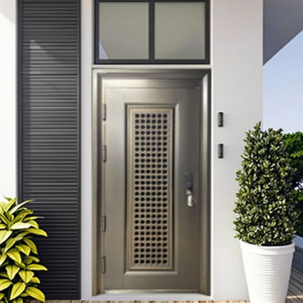 Invisible Hinge Steel Security Door Villa Exterior Luxury Front Entrance Doors