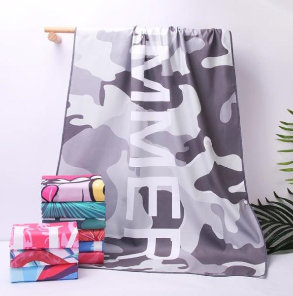 Custom Logo Beach Towel Personalized Photo Design Text Name Beach Towel for Kids Men Women Sand Free Quick Dry Bath