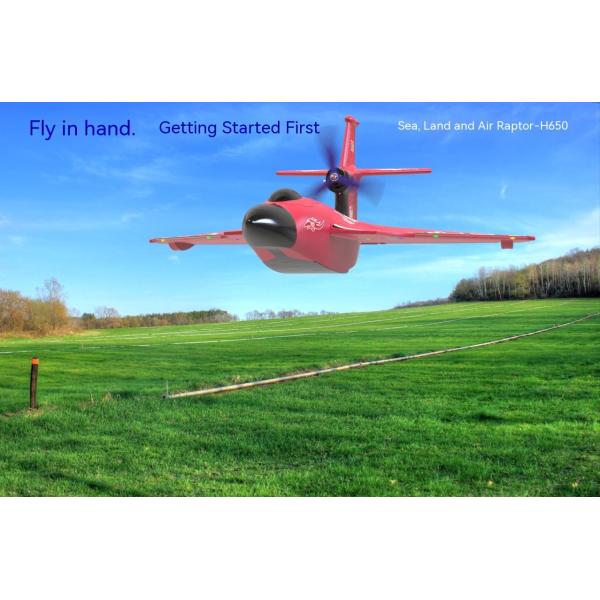 Raptor H650 Epp Foam 6ch Rtf Led Lights Sea Land Air Electric Radio Control Rc Jet Fighter Brushless Aviation Toy Perfect