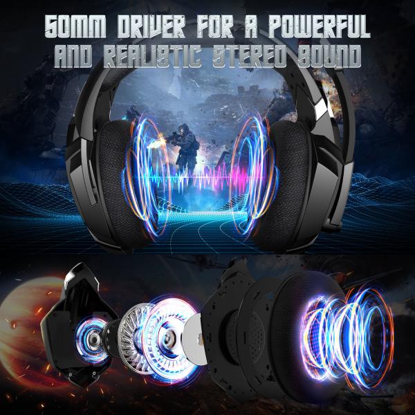 FCC 20000Hz DC5V Surround Sound Gaming Headset For Pubg Game