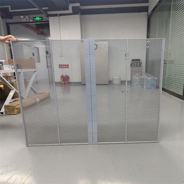 P3.91-P7.8 Indoor LED Grille Screen For Shopping Mall Wall Building Advertising Screen