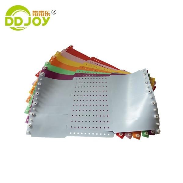 Customized Hospital Patient Charity ID Vinyl PVC Wristbands with Custom Band Information