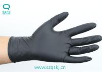Gants de nitriles de noir de Cleanroom pour la protection hygiénique et les machines de famille