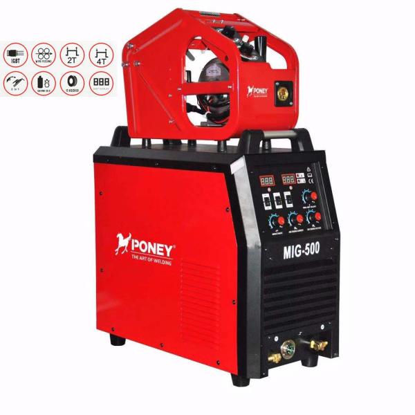 Inverter IGBT Industrial MIG Welding Machine MIG500 380V 15KG Wire MIG Welder