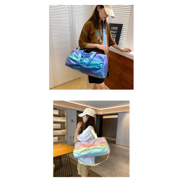 Travel Duffle Bag, Waterproof Sport Tote Gym Bag For Women Men, Overnight Weekender Carry On Bag With Wet Pocket