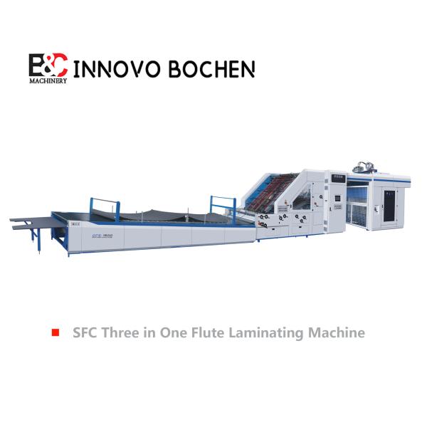 SFC1500 Laminador de flauta de tres en uno con control de servomotor Velocidad máxima 10 m/min