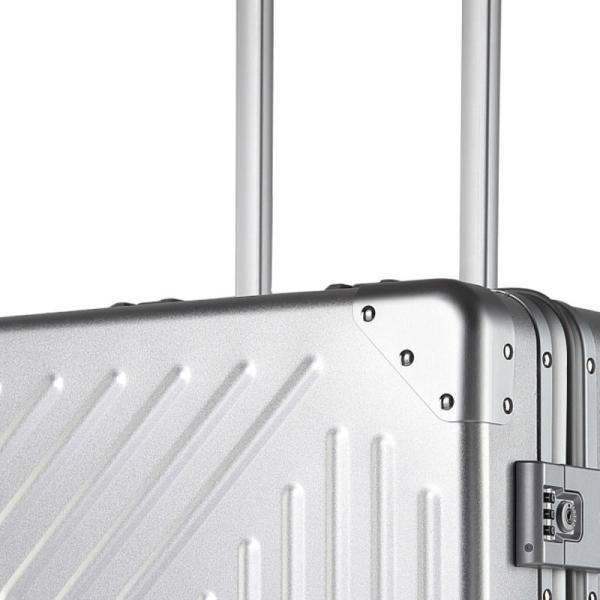 24 a caixa de alumínio da bagagem ajustam o peso leve da mala de viagem do curso do trole
