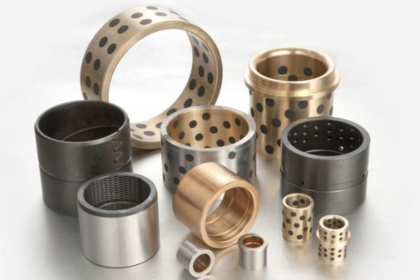 Oilless Solid Lubricant Bearings , Metal Manganese Cast Bronze Bearing