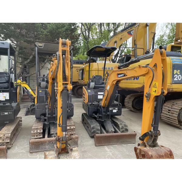 Used SANY SY16C Mini Excavator Smooth Operation For Working In Garden