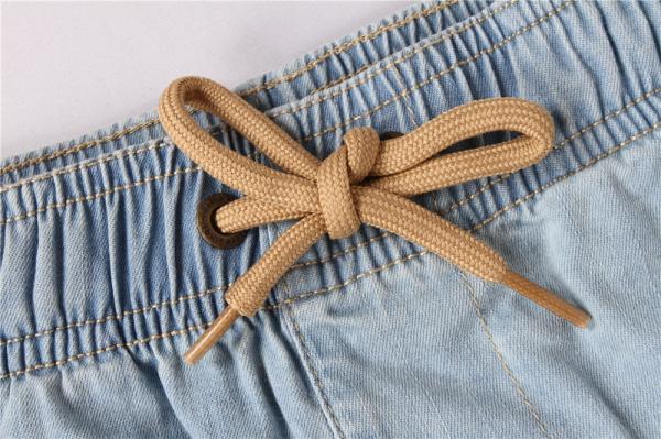 Light Blue Junior Kids Denim Shorts 95% Cotton 5% Spandex
