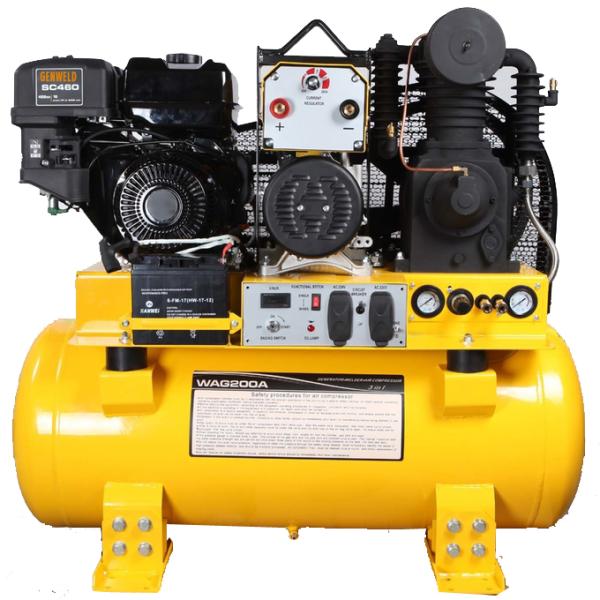 Генератор сварщика GENWELD WAG200A портативный с выходом 5Kw /240/120V вспомогательным