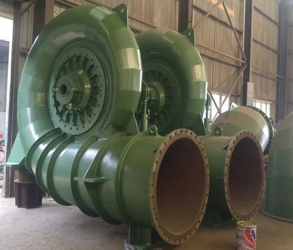 50kw-20MW Capacity Stainless Steel Runner Francis Hydro Turbine with 90% Efficiency for Hydropower Generation