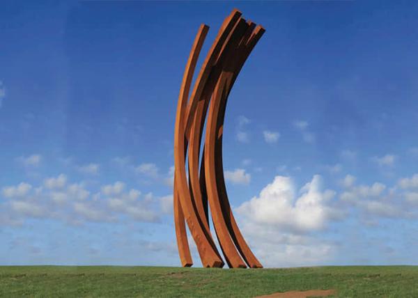 arte de aço da jarda da escultura do metal do GV da escultura do jardim de 20m Corten