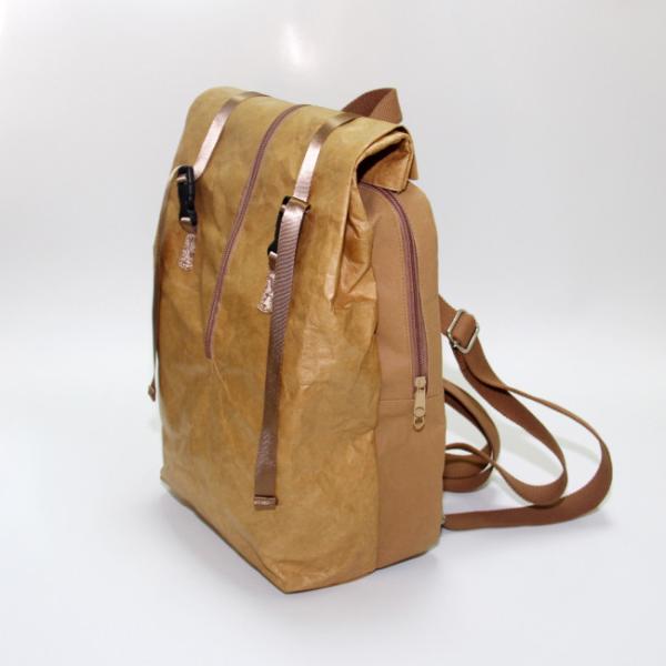 Multi - function waterproof washable paper bags backpack tyvek kraft paper recycle backpack