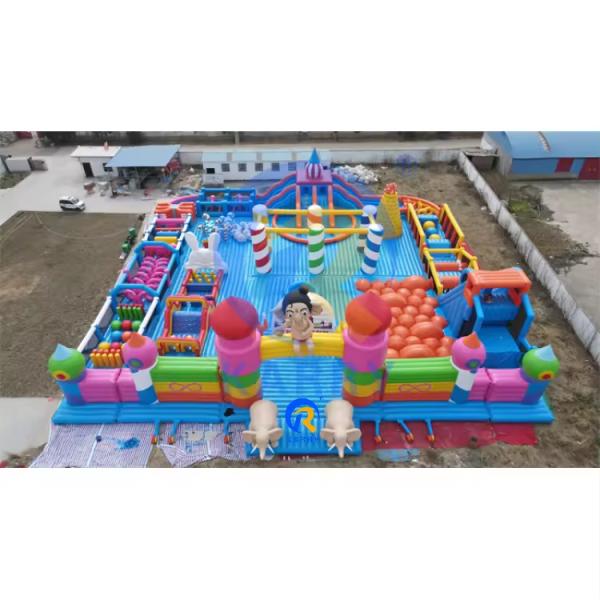 Outdoor Inflatable Amusement Park for Children Commercial PVC Tarpaulin Obstacle Course