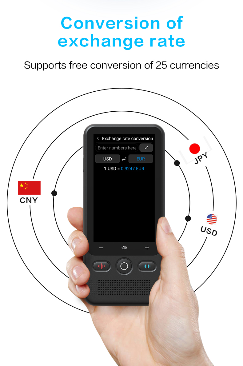 160 Languages Mini Translator Device Touch Screen Online Offline Languages Translation