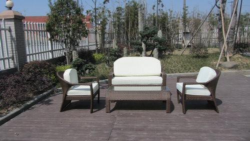 European Style Hand-Woven Outdoor Rattan Furniture Sofa Chair
