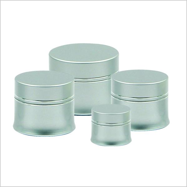 garrafa do prego do gel de 7g 15g e frasco de alumínio 30g 50g em volta do preto de prata do frasco de creme de alumínio