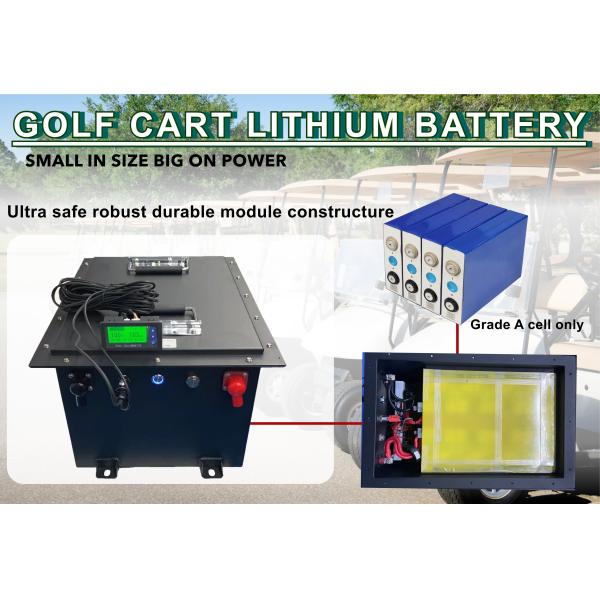 150A BMS LiFePO4 Batería de carrito de golf 48V 100Ah 5120Wh Energía recargable con LCD