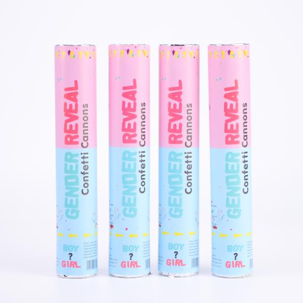 Pink Party Time Confetti Shooter biodegradável para casamento de aniversário