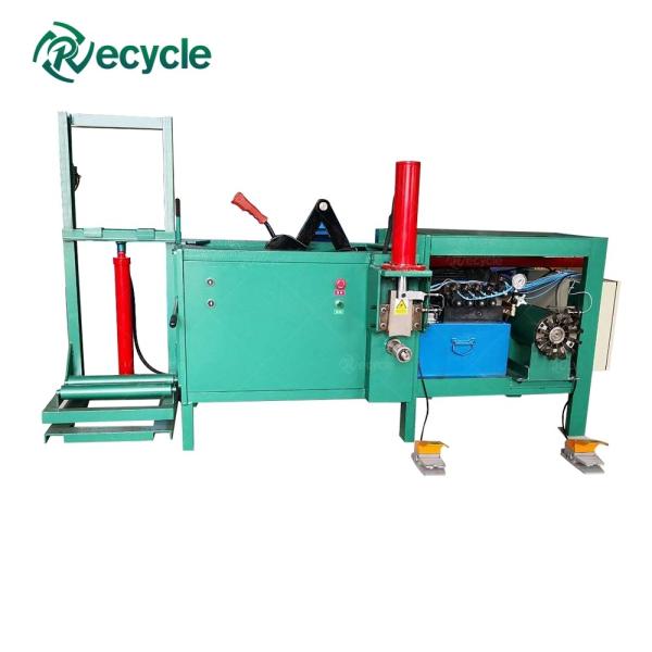 Máquina de desmontagem de estator de motores de sucata para rotores de corte e motores de reciclagem de resíduos