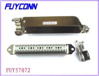 64 conector centronics masculino del enchufe del conector 32pairs de Pin Amphenol IDC con la cubierta del metal de 90 grados