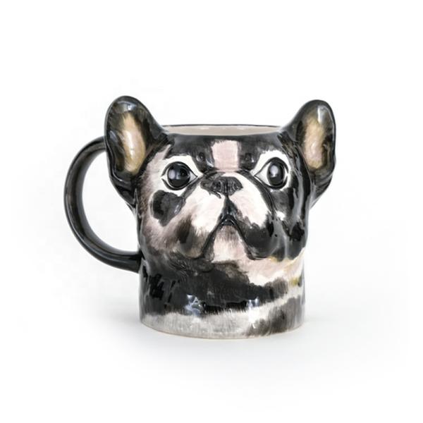 Самый продаваемый милый глиняный 3D черный собачий кувшин из керамики