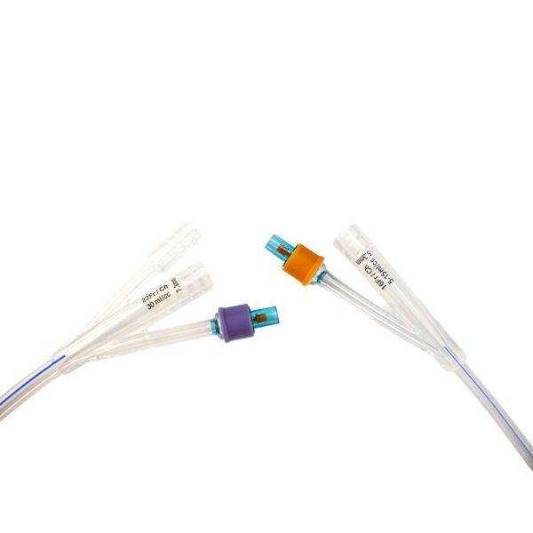 China Silicone Foley Catheter Three Way Coude Tip Tiemann Normal Balloon Manufacturer