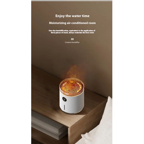 Color Changing Light  Smart Ultrasonic Humidifier USB Powered Essential Oil Diffuser