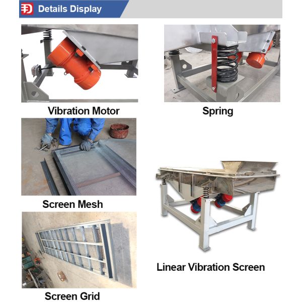 380V 415V 450V Clay Powder Vibrating Screen Sand Sieving Machine