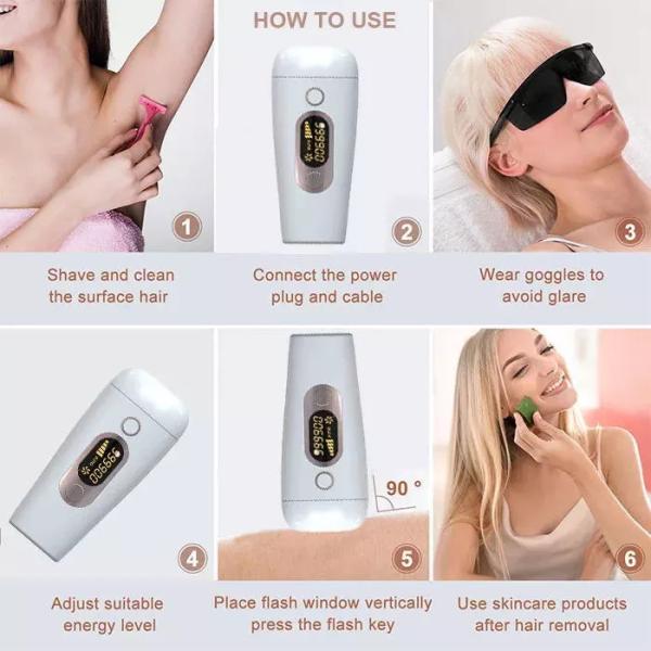 5 удаление волос IPL зоны света 500000 скорости 3cm2 постоянное