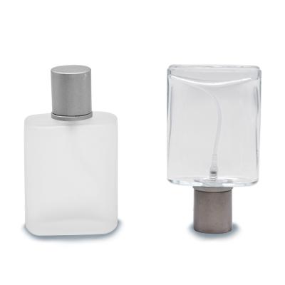 Custom Square Perfume Bottle 30ml 50ml 100ml Clear Color Perfume Glass Bottles