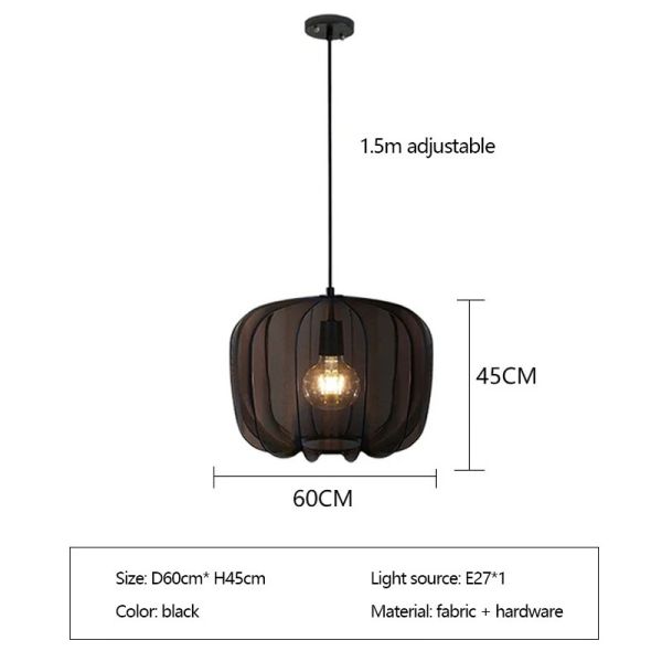 Nordic Designer Fabric Art Chandeliers Home Decor Retro Pendant Lamp (WH-VP-321)