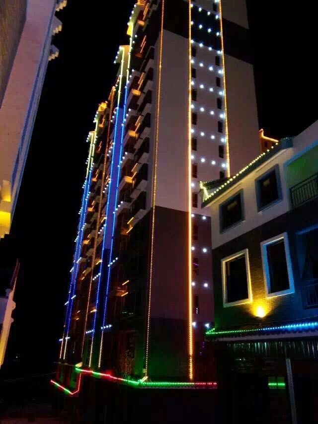 Permanent Outdoor Led Lights Aluminum Profile IP67 Smart Wifi Controller House Exterio Christmas Holiday Rgb Led Pixel Light