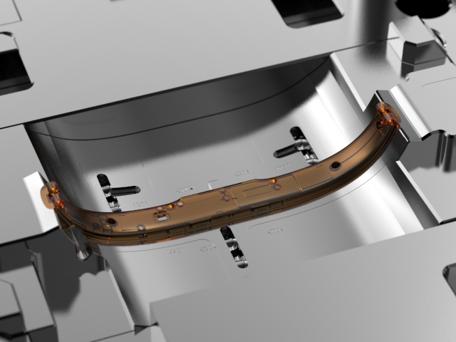 OEM / ODM: Cold Runner Injection Molding & Transparent Glasses Внутреннее корпус (1*1) No.23057