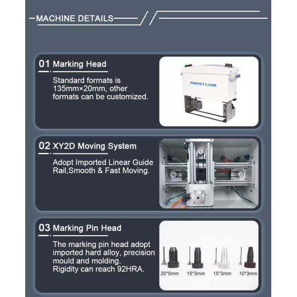 Номер металлического штифта Пневматическая точка штифта Маркировочная машина LCD тип управления