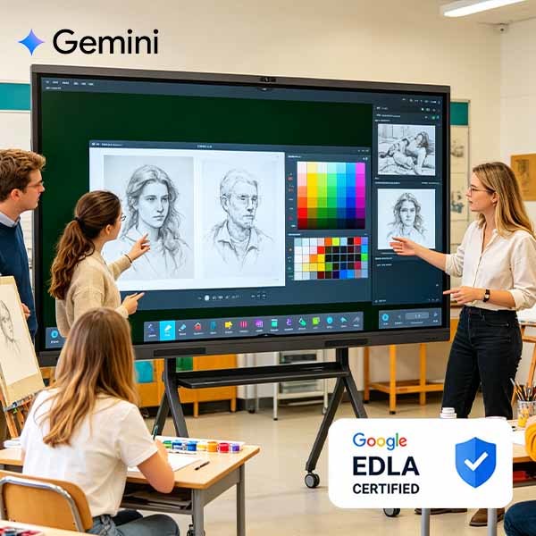 65 Inch AI Education Board ETTO Advanced 4K Smart Board with Google GMS and AI