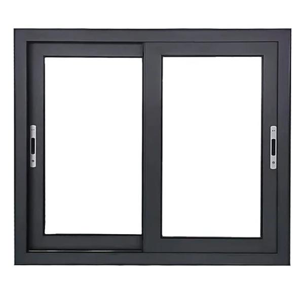 Modern Aluminum Sliding Glass Window Horizontal Double Glass Sliding Window