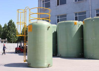O tanque de armazenamento cilíndrico cáustico verde processou finamente 4000mm