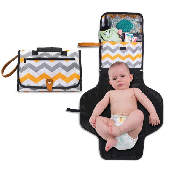 Baby Diaper Bag Customized Color Fashion Diaper Bags Nappy Wet Bag with Solid Pattern