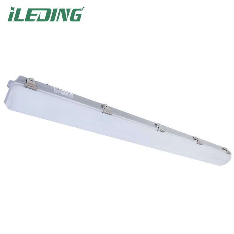 Energy 5000K CCT Motion Sensor Tri proof LED Vapor Tight Garage Light Fixture 130lm/w Luminous Efficiency